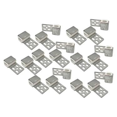 Imagem de SiaBiced Kit de reparo de molas de sofá com 20 peças, ferragens prateadas para cadeiras, acessórios de ferro para camas, resistentes e de alto desempenho,