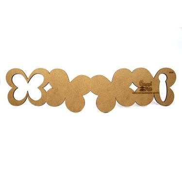 Imagem de Régua Para Barrado Mdf 4 Borboleta Gordinha