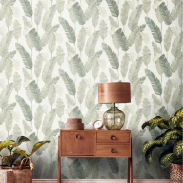 Imagem de Papel de Parede Metropolitan Stories 3 Folhagem Branco 392184MS - AS C