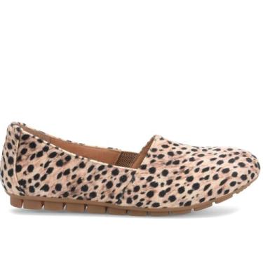 Imagem de BORN Tecido feminino de chita Sebra, Tecido de leopardo preto/natural, 7.5