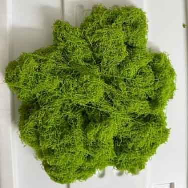 Imagem de Koiywve Musgo verde falso para vasos de plantas 100 g (100 g), musgo artificial para artesanato, festa de casamento de jardins de fadas, musgo falso para arranjos florais, decoração de mesa de centro