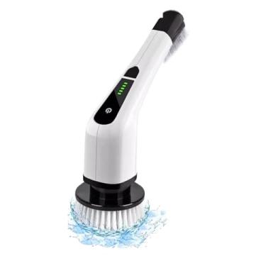 Imagem de Esfregao de Limpeza Eletrico, Escova Giratória Elétrica 360º Multiuso Recarregável Giratório Sem Fio 9 em 1, Escova Eletrica Giratoria para Limpeza Pesada