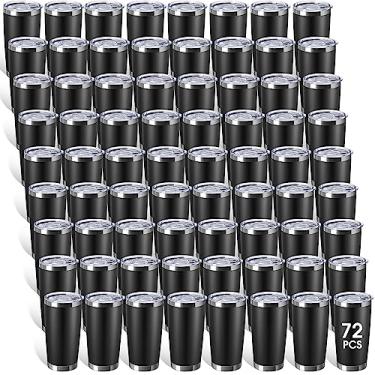 Imagem de Hsei Copo de aço inoxidável de 590 ml, copo isolado a granel com tampa, caneca de café a vácuo de parede dupla para casamento, festa de aniversário, lembrancinha de colega de trabalho, professor,