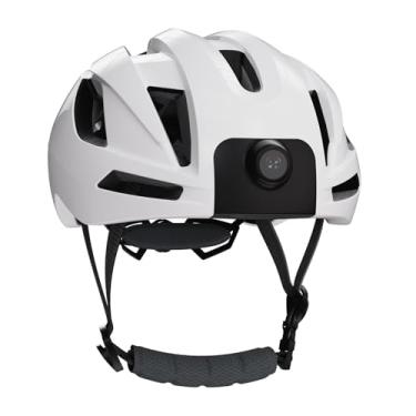 Imagem de Asixxsix Capacete de Bicicleta Inteligente Com Bluetooth, Câmera 1080P e Luz de Sinalização, Capacete de Ciclismo para Ciclismo de Montanha e Estrada, Scooter Elétrica, Skate, Patinação, (Branco)