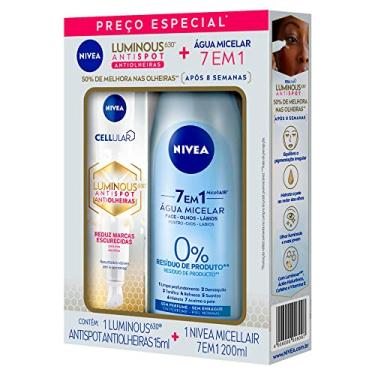 Imagem de NIVEA Kit LUMINOUS 630® Antiolheiras 15ml + NIVEA Água Micelar 7 em 1 200mL
