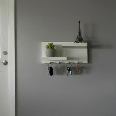 Imagem de Porta Chaves Com Prateleiras Branco - AMBIENTARE