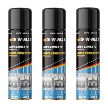 Imagem de Limpa Contato Spray W-Max 300ml 3 Peças Wurth 5986111400-3