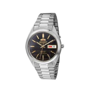 Imagem de Relógio Orient Masculino Automático 469Wa3 P1Sx Preto Aço