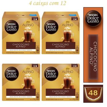 Imagem de 4 Cx Café Nescafé Chococino Alpino Dolce Gusto Bebida Lactea