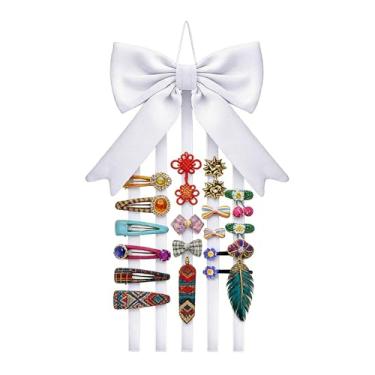 Imagem de Organizador de Ganchos de Cabelo | Suporte De Ganchos Para Cabelo Em Forma De Laço Para Parede,Organizador de Grampos de,Mulheres e Meninas Barrette Parede Dressing Quarto Organização da Casa