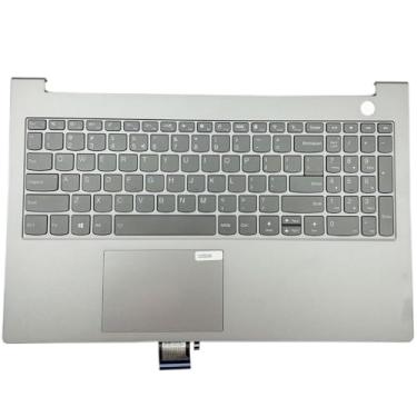 Imagem de Nova capa para notebook com teclado, retroiluminado, tamanho 39.6 cm, cinza de substituição para Lenovo ThinkBook 15 G2 ITL são G3 ACL ITL 5CB1B35020 AP2XE000300