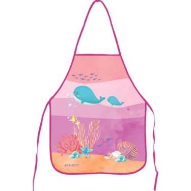 Imagem de Avental Escolar Decorado Fundo Do Mar Infantil Leonora