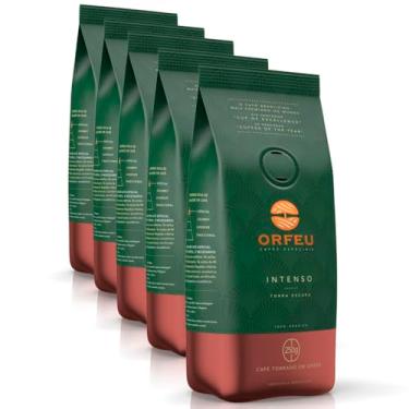 Imagem de Café em Grãos Premium Orfeu Intenso Kit 5 Pacotes de 250g