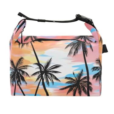 Imagem de STAYTOP Lancheira tropical com fivela de alça, lancheira isolada para meninos e meninas, lancheira para trabalho escolar