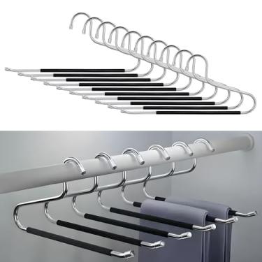 Imagem de 10 cabides resistentes, cabides de colcha para pendurar na parede, cabides resistentes para colchas, calças, jeans, saias, cachecóis, edredons, toalhas de mesa, toalhas (largura estendida: 38 cm)