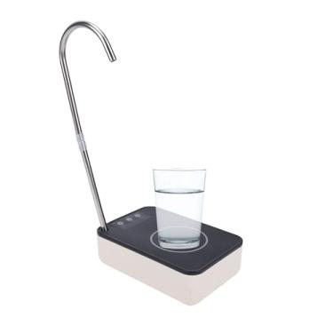 Imagem de Asixxsix Dispenser de garrafa de água da área de trabalho, Bomba de garrafa de água portátil automática para 5 3 2 galões de água engarrafada, Bomba de garrafa elétrica recarregável USB (Preta)