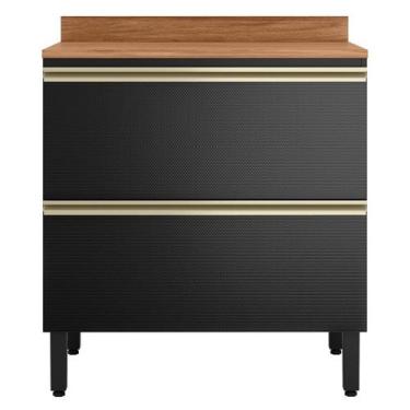 Imagem de Balcão Mdf 1 Porta e 1 Gaveta 80cm com Tampo Proença - Demóbile