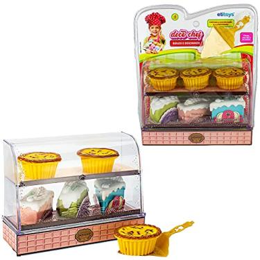 Imagem de Kit Cozinha Vitrine Bolos E Doces 8 Peças Etitoys