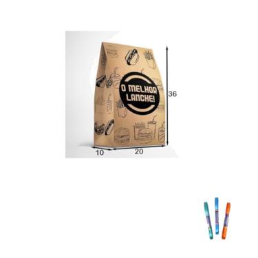 Imagem de Kit Saco SOS 10kg Impresso C/50 + Fita Cetim 7mm X 10 Metros