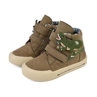 Imagem de Tênis Esportivo Infantil Dinossauro Rex Camurça Cano Alto Leve Antiderrapante Mz Shoes-Masculino
