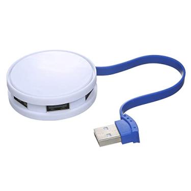 Imagem de Mini hub 4 em 1 portátil com 4 portas USB 2.0 Adaptador USB ho para 4 USB fêmea para conversor de extensão USB desktop laptop, branco