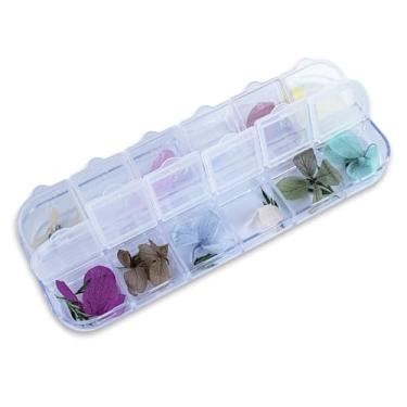 Imagem de 12 Flores Secas Desidratada Decoração Encapsulamento Unha