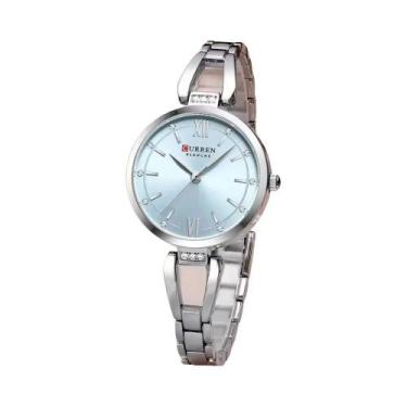 Imagem de Relógio De Quartzo Feminino Dourado 30mm Curren 9092 Luxuoso Com Diama