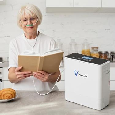 Imagem de Concentrador de OX 6L com Tecnologia Contínua - 6 Níveis, Bivolt (100-240V), Oxigênio Portátil Regulagem 28-90%, Kit Viagem Completo 3.6kg