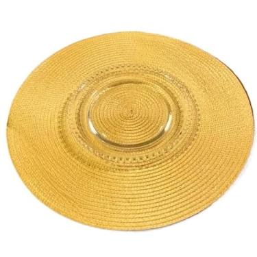 Imagem de Jogo Americano de Mesa Sousplat Mesa Posta Jantar Decoração (20,AMARELO PALHA)