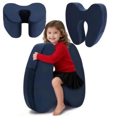 Imagem de Assento de compressão macio sensorial, cadeira de compressão macia sensorial para crianças – Equipamento de busca sensorial para crianças, balancim de compressão calmante com capa removível e lavável