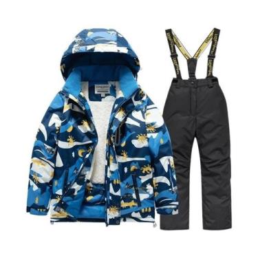 Imagem de Conjunto De Esqui Infantil Para Meninos E Meninas, Jaqueta E Calças Im