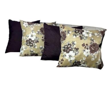 Imagem de Kit c Almofadas Cheias Decorativas pSala(FLORAL TABACO)