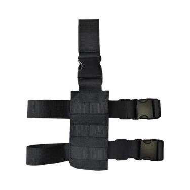 Imagem de Coldre Tático Universal Ajustável MOLLE Para Caça E Paintball Com Plat