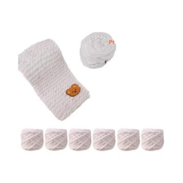 Imagem de Novelo De Lã De 6 Fios Para Cachecol De Ursinho De Pelúcia, Joias Arte