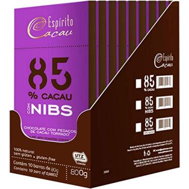Imagem de Chocolate Nibs 85% 10Un X 80G S/ Lactose Espirito Cacau