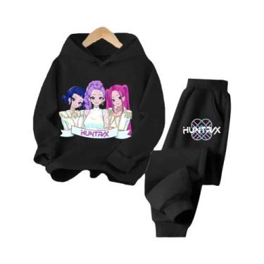 Imagem de Conjunto De Moletom Com Capuz Para Crianças K-pop Demon Hunter Menina 