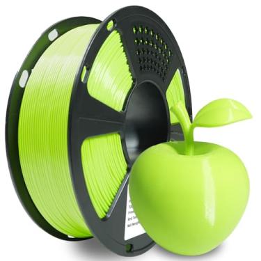 Imagem de XZN Filamento PLA 1,75 mm, filamento de impressora 3D carretel de 1 kg (1 kg), bem enrolado, precisão de +/- 0,02 mm, sem entupimento/bolha, excelente aderência de camada, serve na maioria das