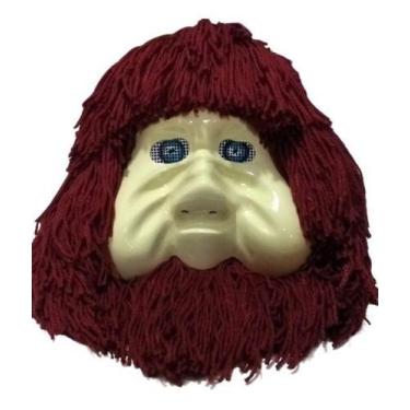 Imagem de Máscara Fofão,trenzinho,fibra,fantasia,infantil Até 6 Anos, Fofão, Beg