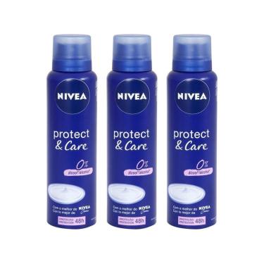 Imagem de Kit Desodorante Antitranspirante Aerossol Nivea Feminino 48 Horas 150ml 3 Unidades-Feminino