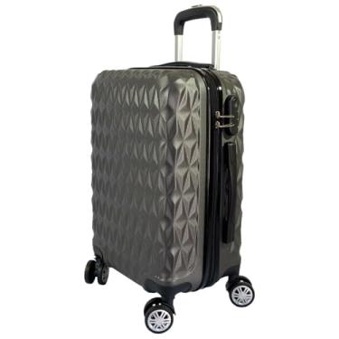 Imagem de Mala de Viagem Bordo 10kg ABS com Zíper Expansível, Rodinhas 360°, Mala de Mão Padrão ANAC(CHUMBO)