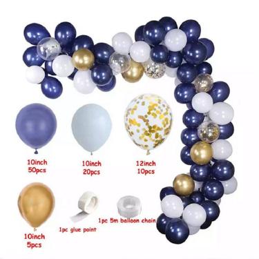 Imagem de Kit Balloon Arch Garland 87 unidades para festa de aniversário de casamento