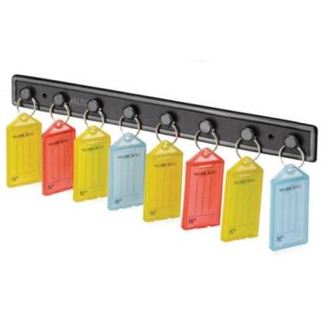 Imagem de Suporte p/Chave c/08 Chaveiros Sortidos+Etiquetas - Waleu