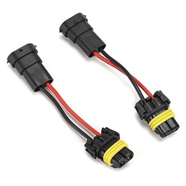 Imagem de Generic Conector de Fiação do Farol para Chicote de Fiação da Lâmpada de Nevoeiro, Plugue de Fiação de Luz Frontal de Resistência Ao Calor Superior para Montagem Universal de 12V-24V, 2 Contagens