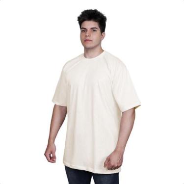 Imagem de Camisetas Oversized Unissex Lisas 100% Algodão Premium De Alta Qualida