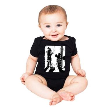 Imagem de Body infantil rock Pateta Mickey punk - LADO B ROCK CAMISETAS, M, Pret