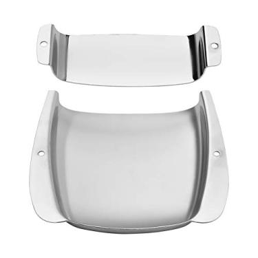 Imagem de Dioche Tampa do Captador de Baixo Em Liga de Zinco Placa de Cobertura da Ponte Peças de Reposição Antiferrugem Revestidas de Cromo Premium para Conjunto de Baixo Elétrico Bass Guitar