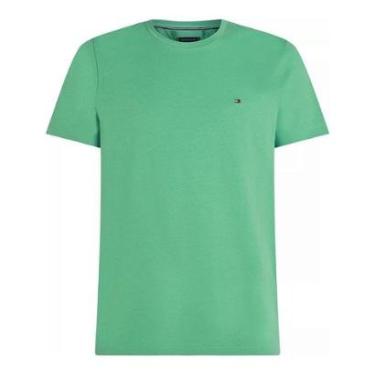 Imagem de Camiseta Tommy Hilfiger Stretch Slim Fit Tee Amarela-Masculino
