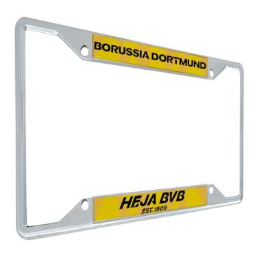 Imagem de Desert Cactus Borussia Dortmund FC Moldura de placa de licença BVB Alemanha Alemanha Die Schwarzgelben Suporte de etiqueta de carro de futebol para frente ou verso do carro oficialmente licenciado em