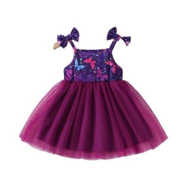 Imagem de Vestido De Princesa Fofo Com Laço E Patchwork Em Tule Para Meninas, Id