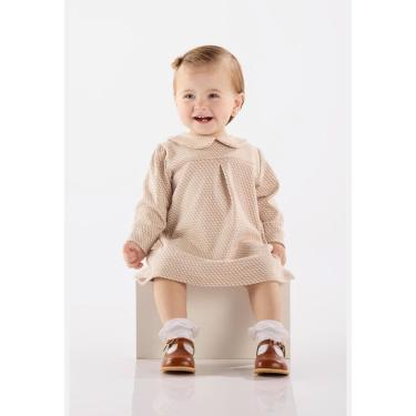 Imagem de Vestido para Bebê de Manga Longa em Jacquard Xadrez Up Baby-Feminino